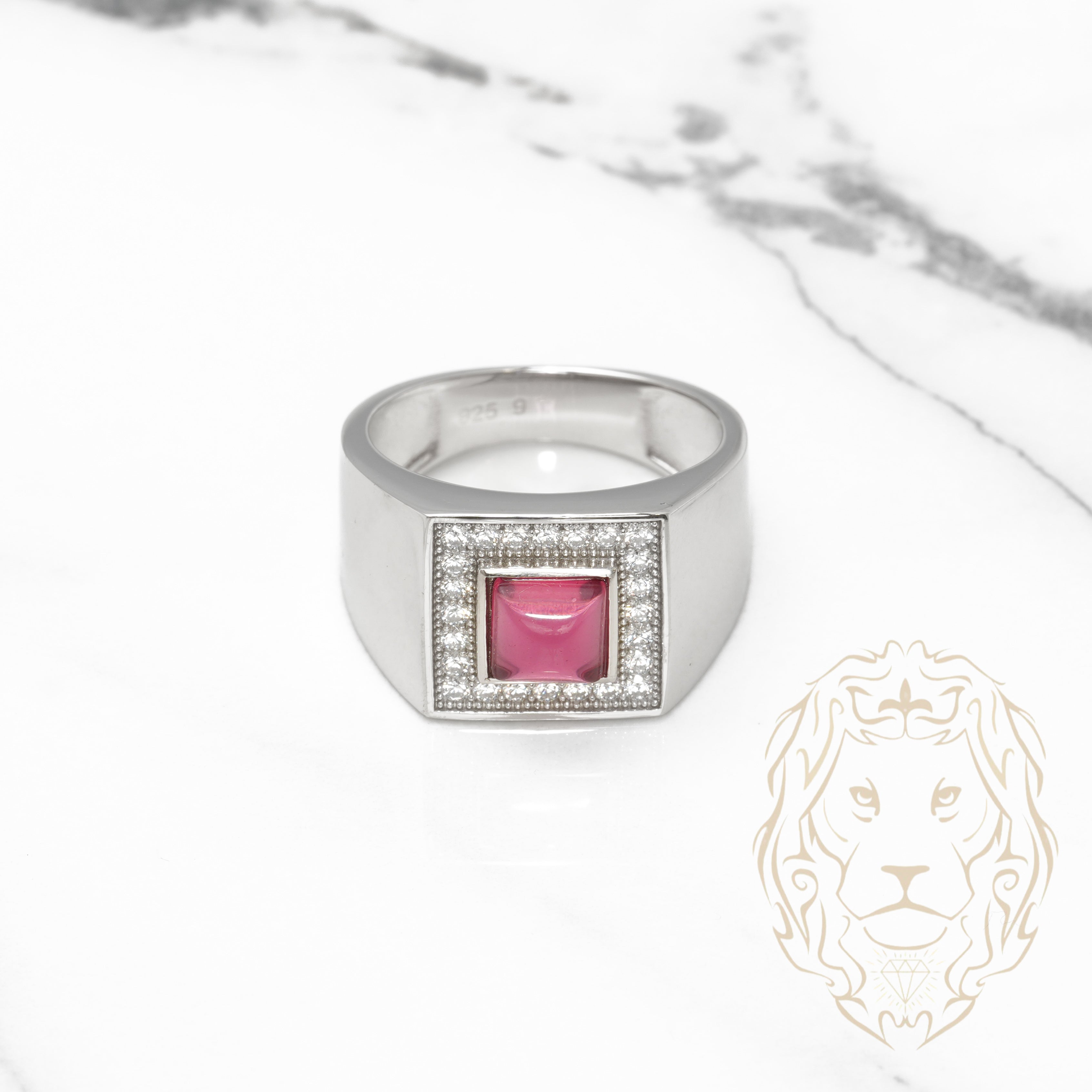 Bague Pierre Bague Carréen Argent Femme Bague Homme Argent Pierre