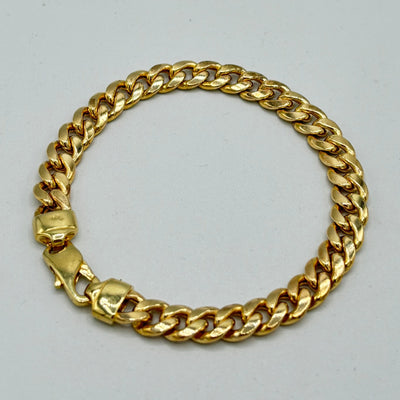 cuban link bracelet yellow gold 10karat